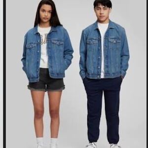 GAP Teen Oversized Blue Denim Jacket